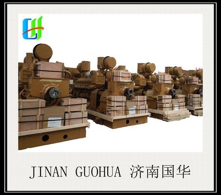 Paketgröße 512.00cm * 204.00cm * 280.00cm Jichai 500kw G12V190zldt-2 Erdgasgenerator