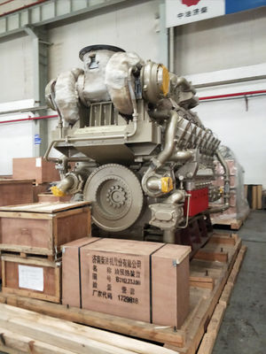 Gleichstrom-Ausgabe Typ 1000kw Jichai H16V190 Erdgasgenerator Motor Modell bei Wettbewerb