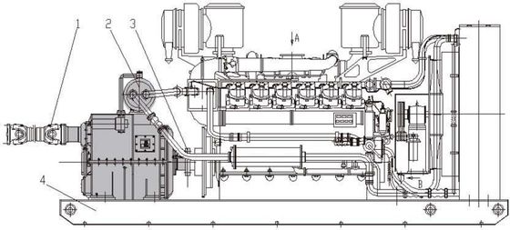 Geschwindigkeitsregelung Typ Hydraulische Kupplung Rückwärtsgetriebe Yotfj750/875 1700 1300 2100