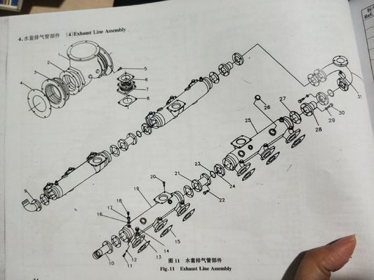 Reibungsloser Transport auf dem Wasser mit 6 Zylinder Sandpumpenboot und Motorteilen