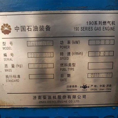 AC-Drei-Phasen-Ausgang Typ 200kW H16V190 Chidong Jichai Jinan Gasgenerator für Lösungen
