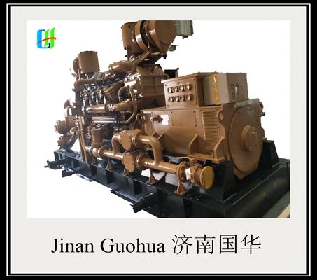 Paketgröße 512.00cm * 204.00cm * 280.00cm Jichai 500kw G12V190zldt-2 Erdgasgenerator