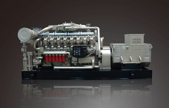 Jichai 1000kw Gasgenerator 1200GF-T Motor Modell H16V190zdt an der Kolbenspalte 16V190