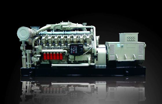 Jichai 1000kw Gasgenerator 1200GF-T Motor Modell H16V190zdt an der Kolbenspalte 16V190