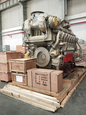 Jichai 1000kw Gasgenerator 1200GF-T Motor Modell H16V190zdt an der Kolbenspalte 16V190