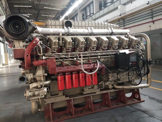 Gleichstrom-Ausgabe Typ 1000kw Jichai H16V190 Erdgasgenerator Motor Modell bei Wettbewerb