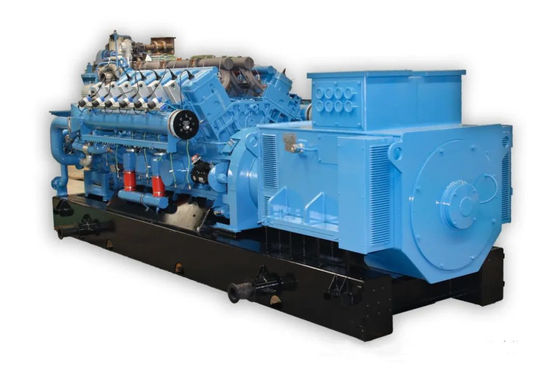 Kleines Stahlmaterial 20MW Industrieabgasgenerator für nachhaltige Produktion