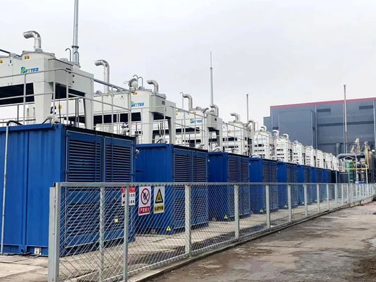 Kleines Stahlmaterial 20MW Industrieabgasgenerator für nachhaltige Produktion