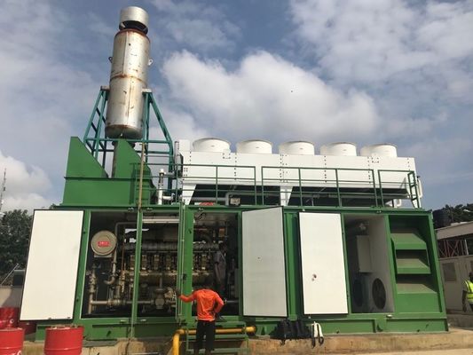 1MW Gasgeneratorensätze mit V-Zylinderanordnung und dreiphasiger AC-Ausgangsart