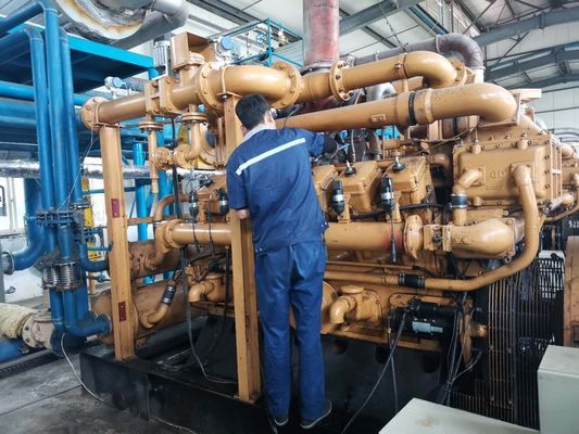 1MW Gasgeneratorensätze mit V-Zylinderanordnung und dreiphasiger AC-Ausgangsart