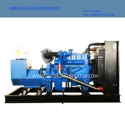 100 kW Dieselgenerator setzt Bürstenlose wassergekühlte Genset mit Basisbrennstoffbehälter Y100